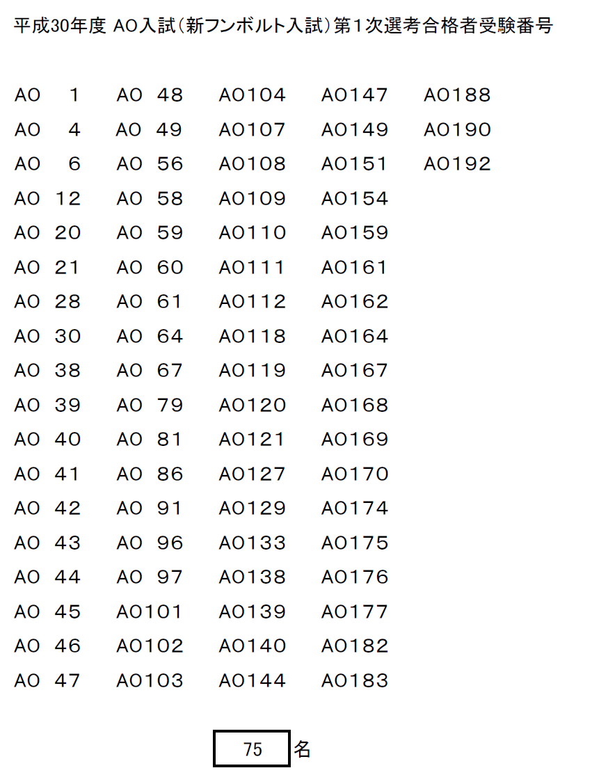 H30AO1次合格者